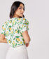 Short Sleeve Chiffon Printed Top